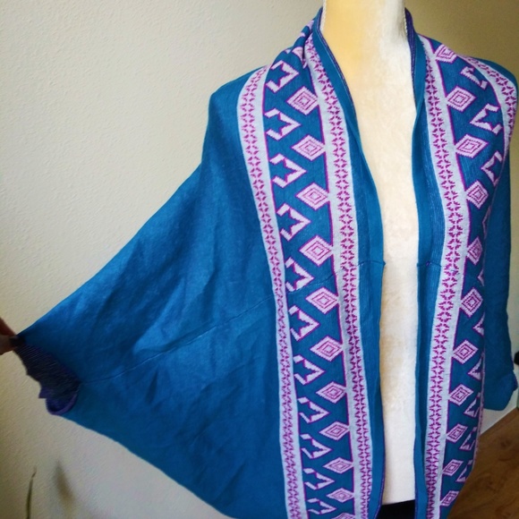 Aztec Tribal Cocoon Cardigan • Boho - Picture 5 of 9